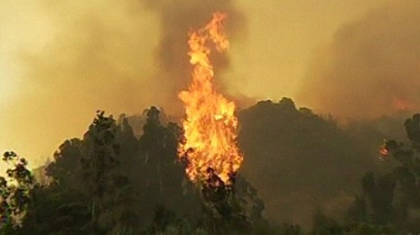 Chile forest fire near Valparaiso sparks evacuations - VIDEO